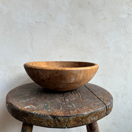 Round Wooden Dough Bowl