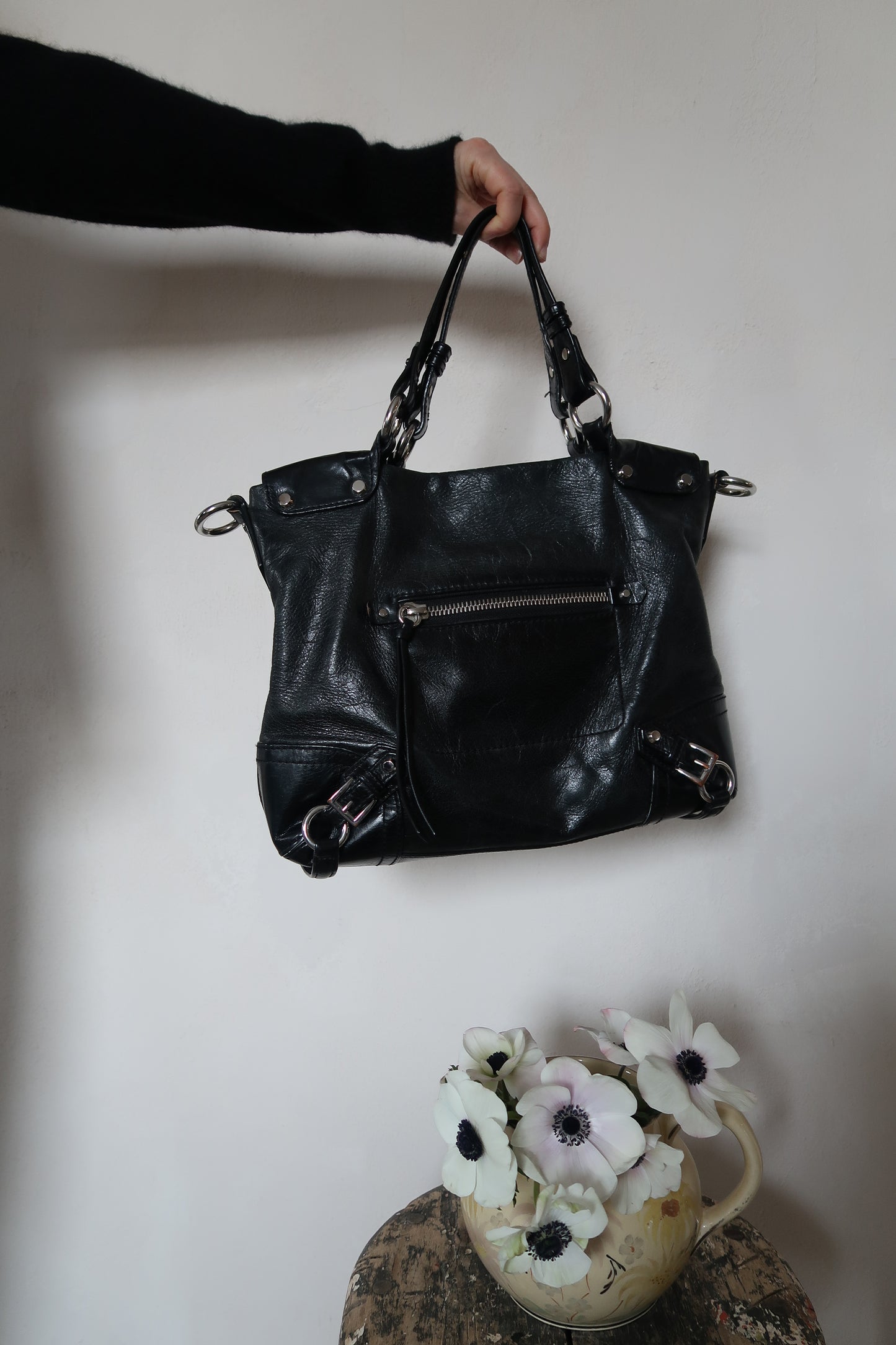 Michael Kors Black Leather Handbag