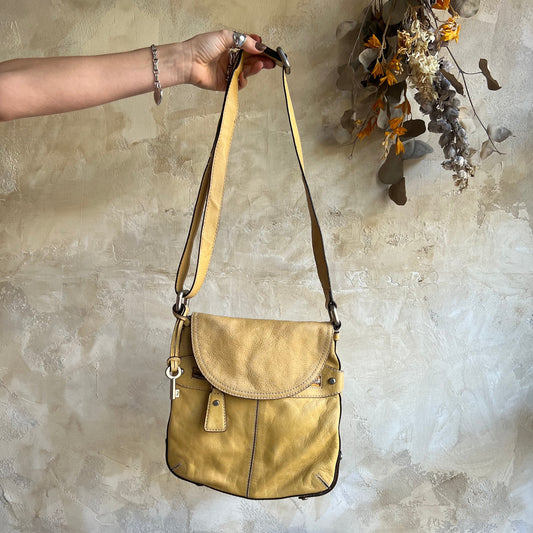 Pale Yellow Leather Bag