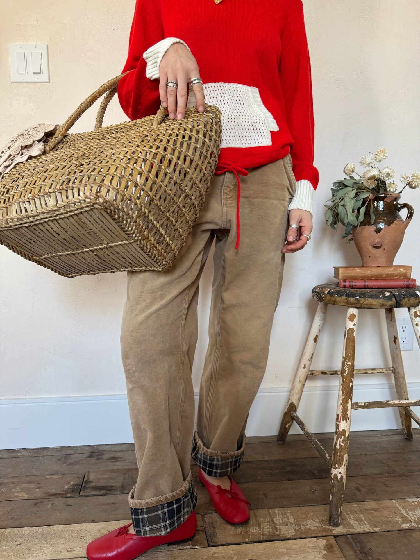 Cherry Red Knit