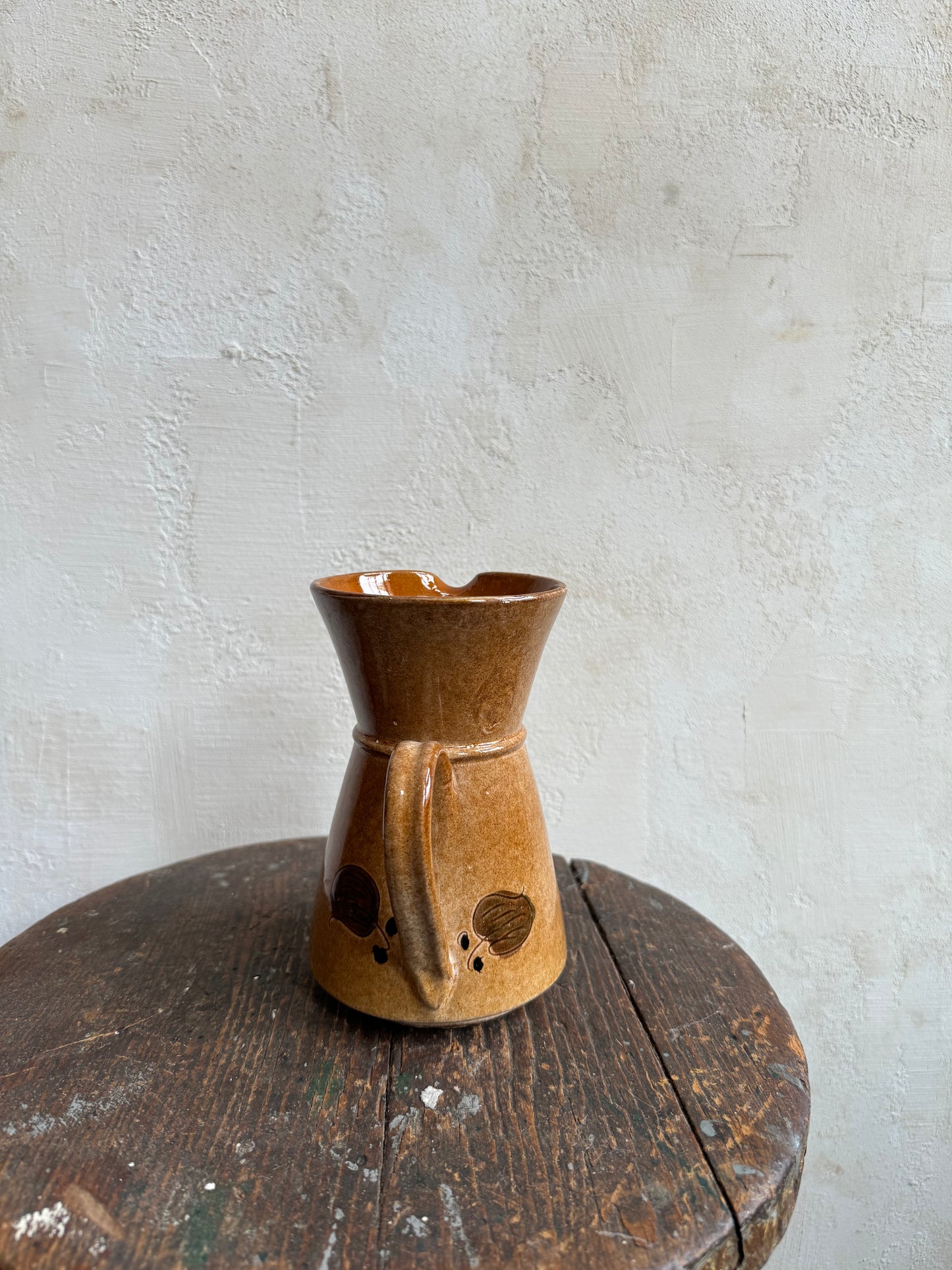 Handmade Flower Glazed Jug