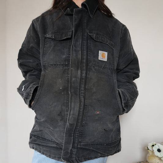 Carhartt Black Distressed Jacket