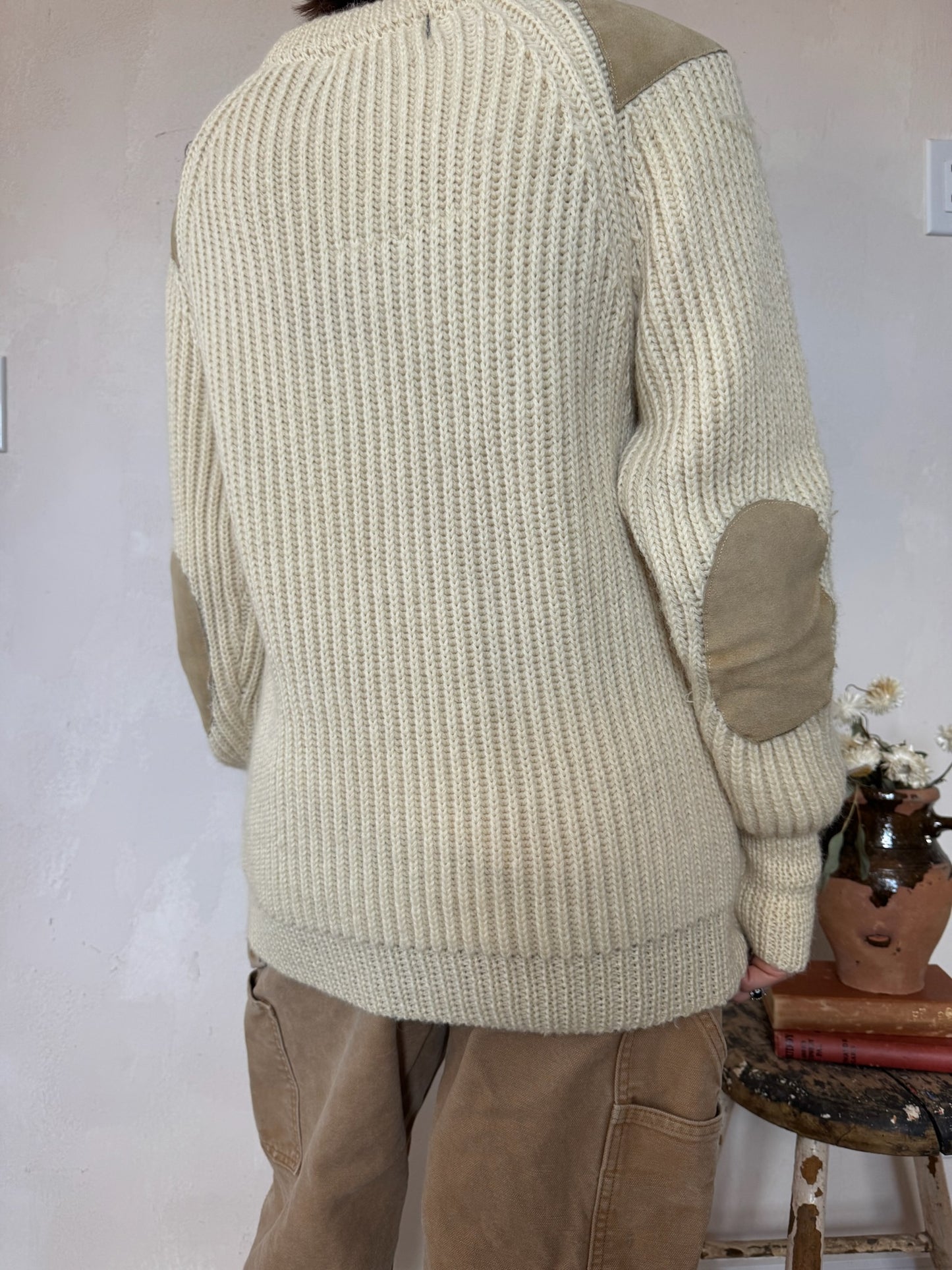 Cream Chunky Wool Sweater