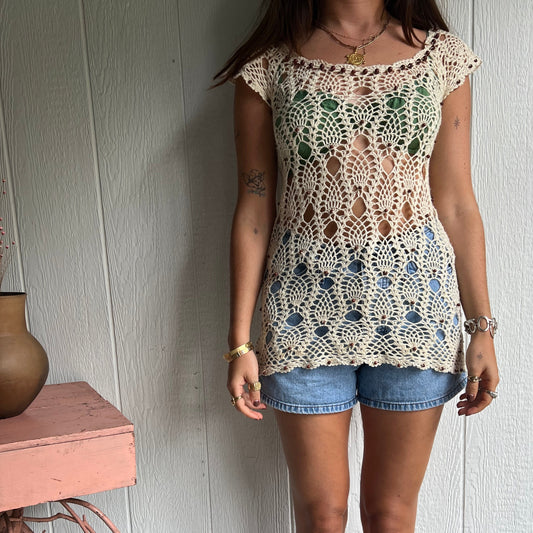 Beaded Crochet Top