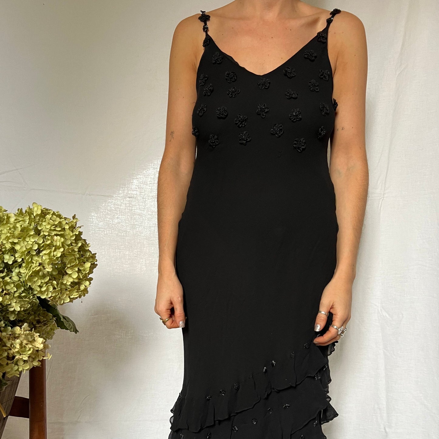 Black Silk Dress