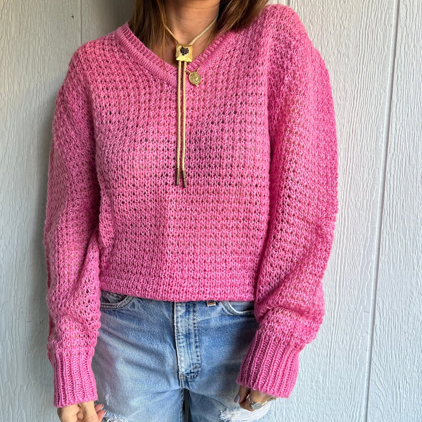 Barbie Pink Knit Sweater