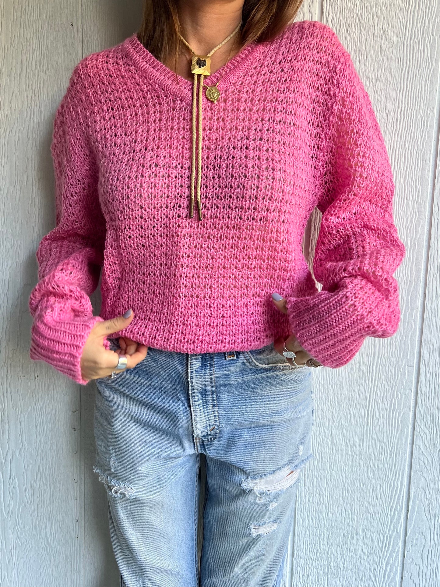 Barbie Pink Knit Sweater