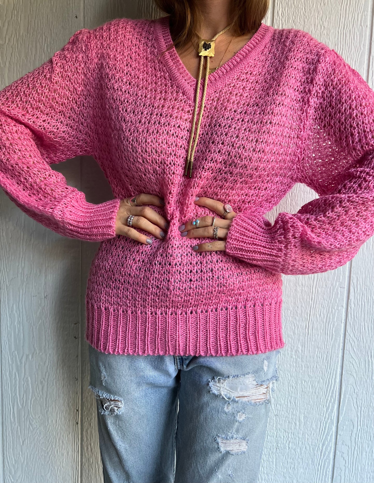 Barbie Pink Knit Sweater