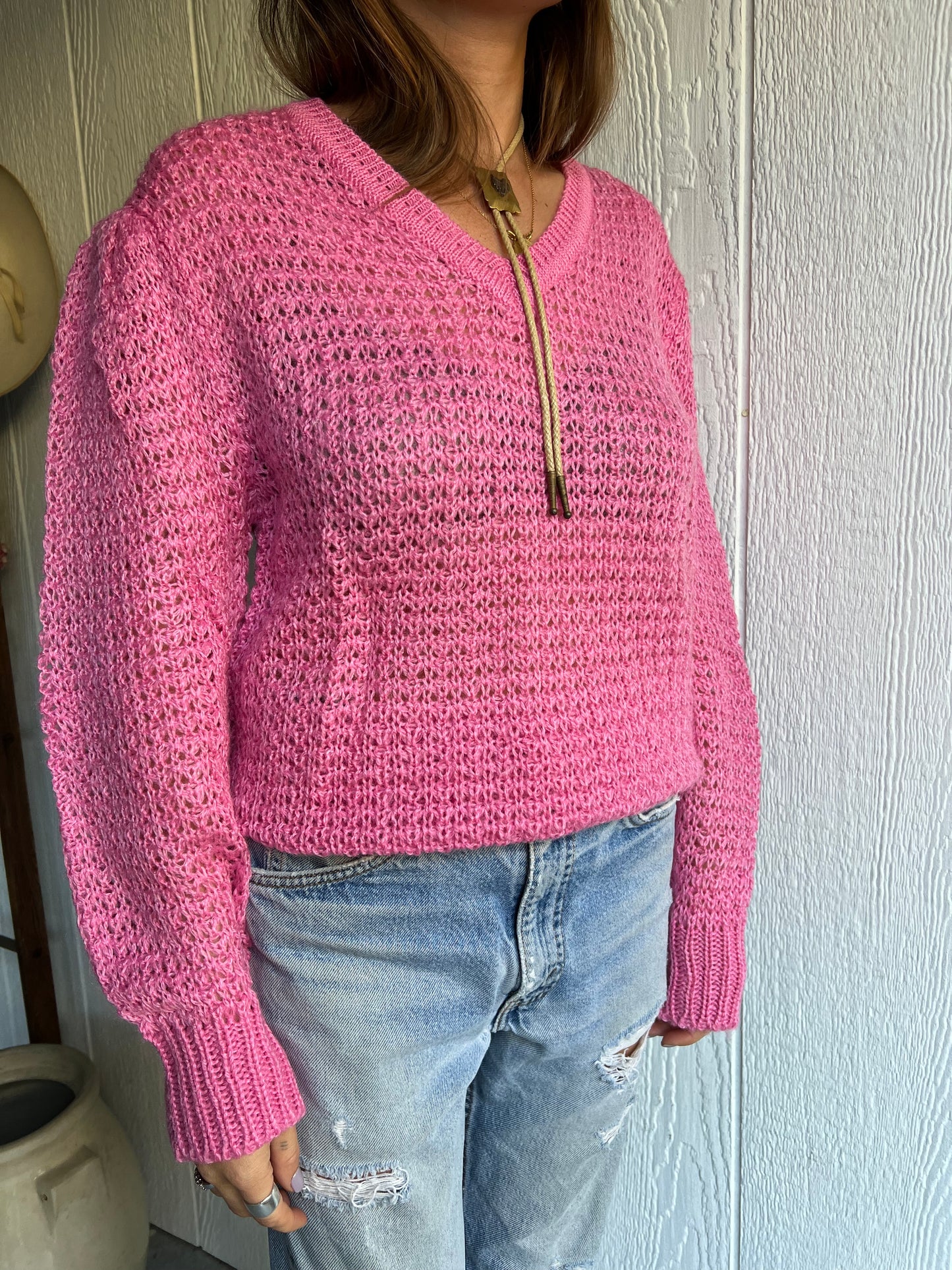 Barbie Pink Knit Sweater