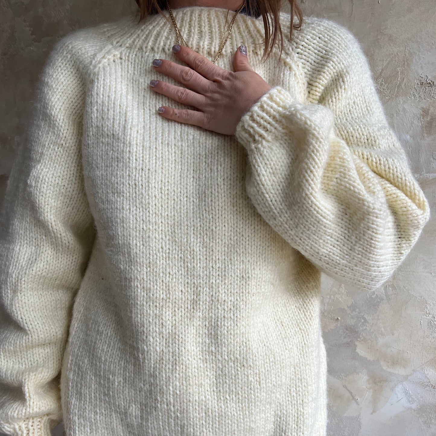 Cream Handknit Sweater