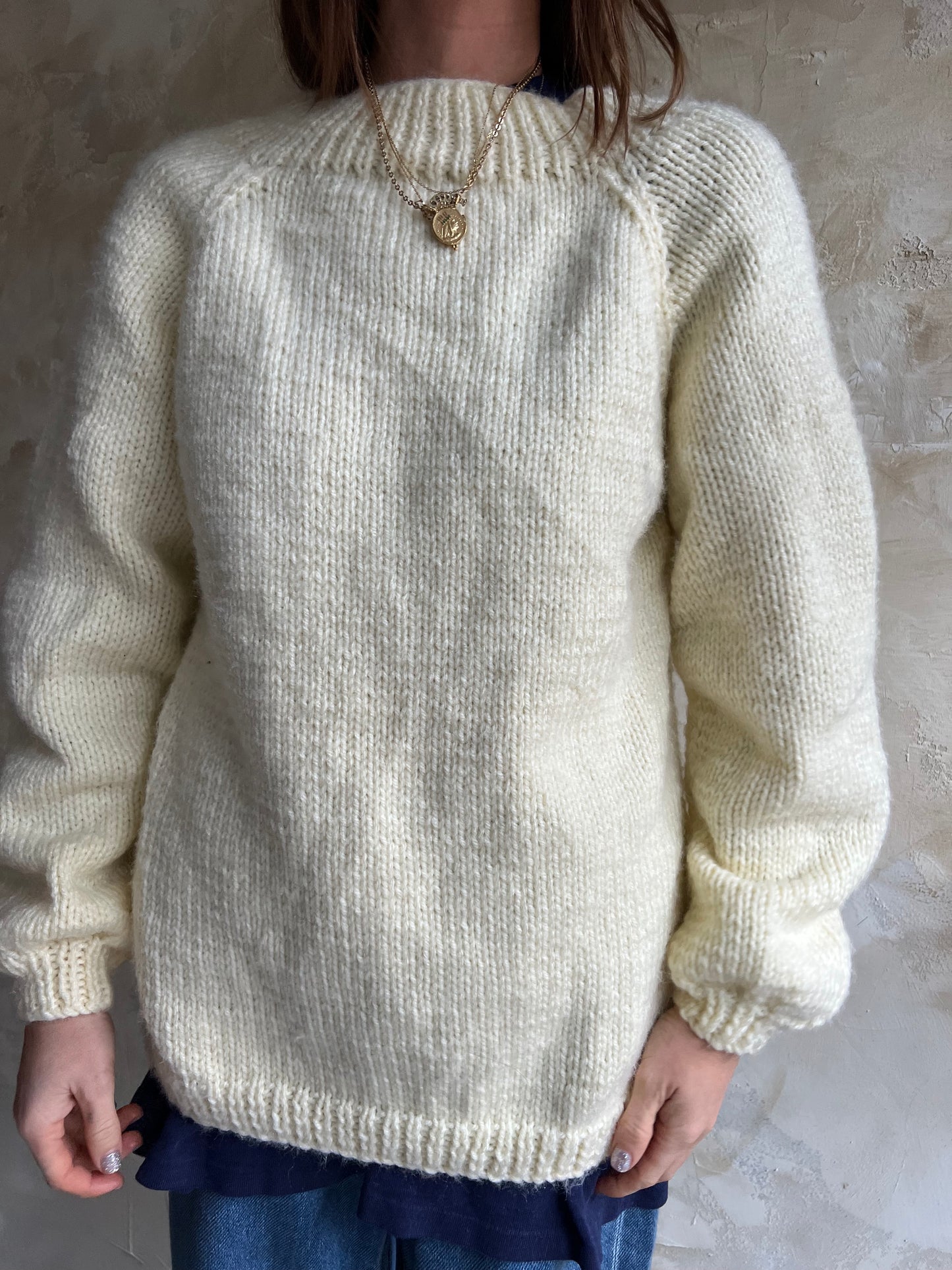 Cream Handknit Sweater