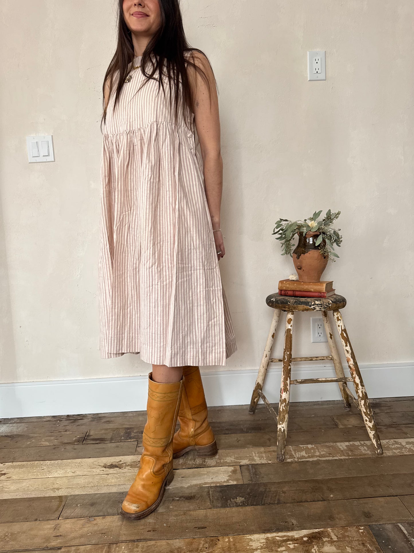 Striped Canvas Dress