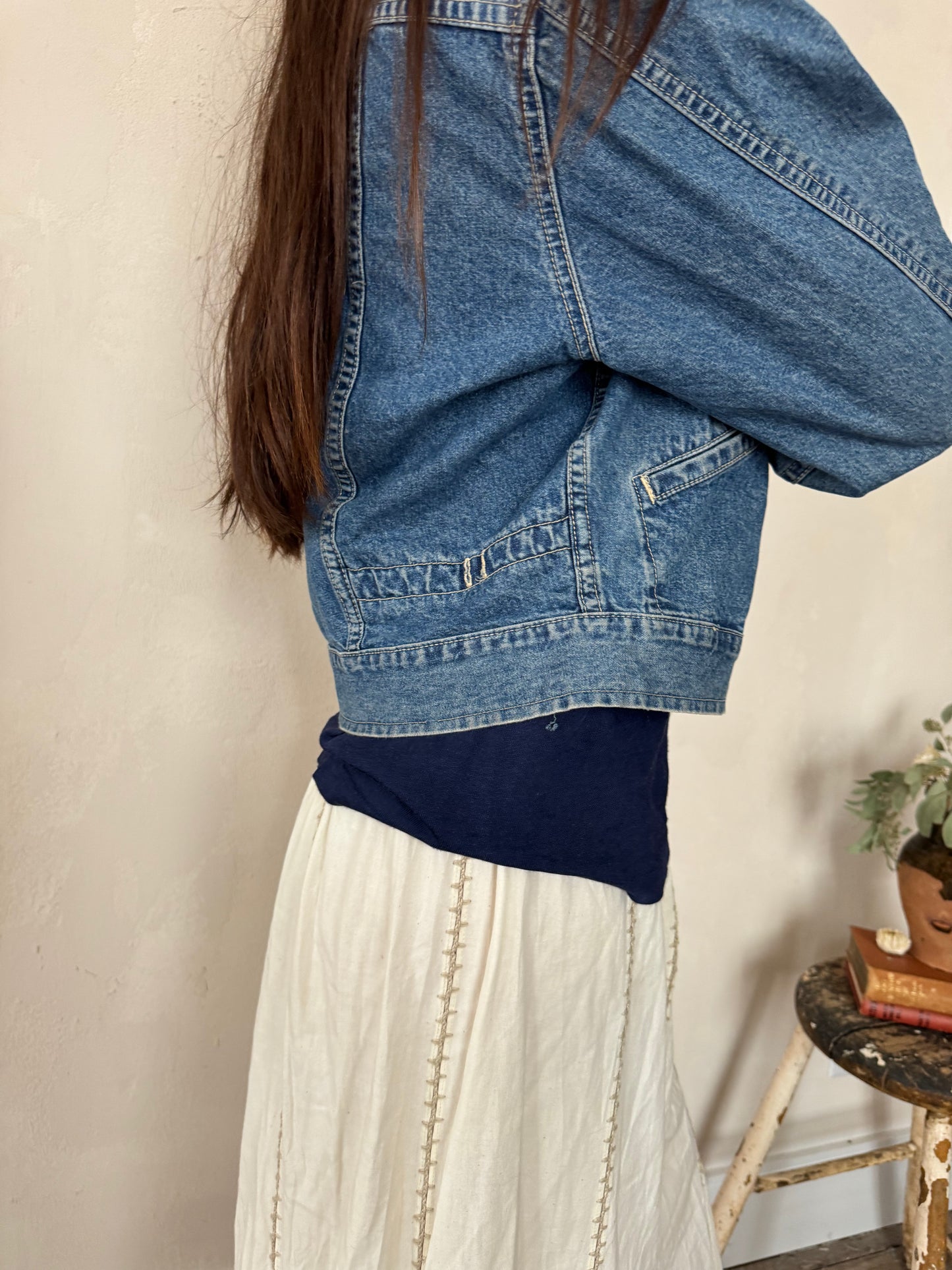 Denim Zip Up Jacket