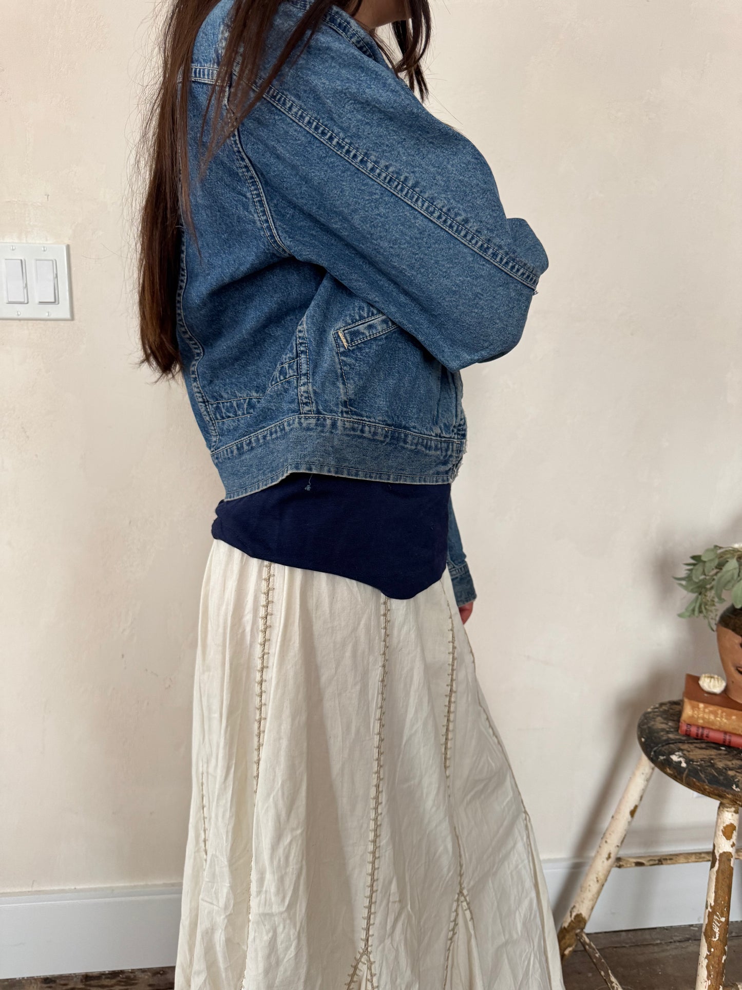 Denim Zip Up Jacket