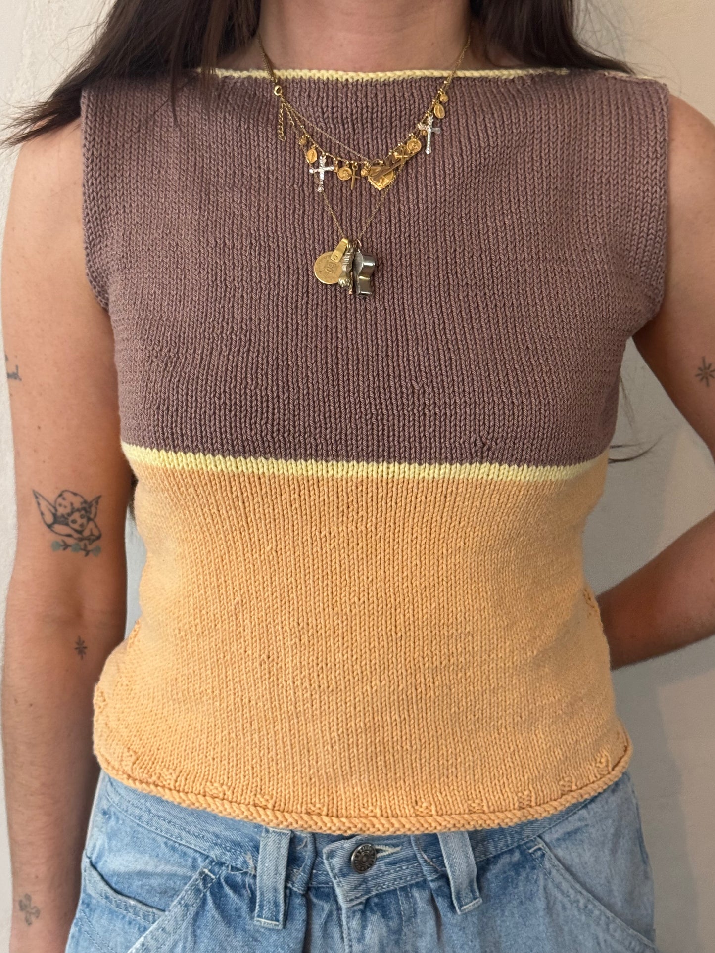 Hand Knit Sleeveless Top