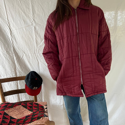 Maroon Puffer Jacket