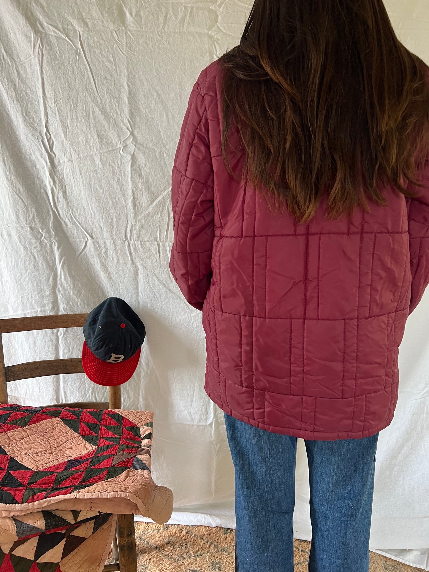 Maroon Puffer Jacket