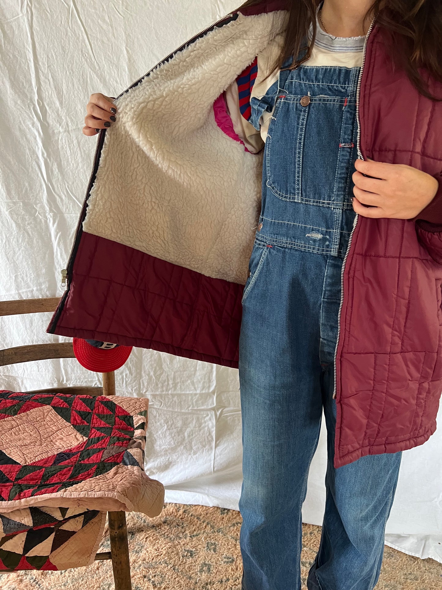 Maroon Puffer Jacket