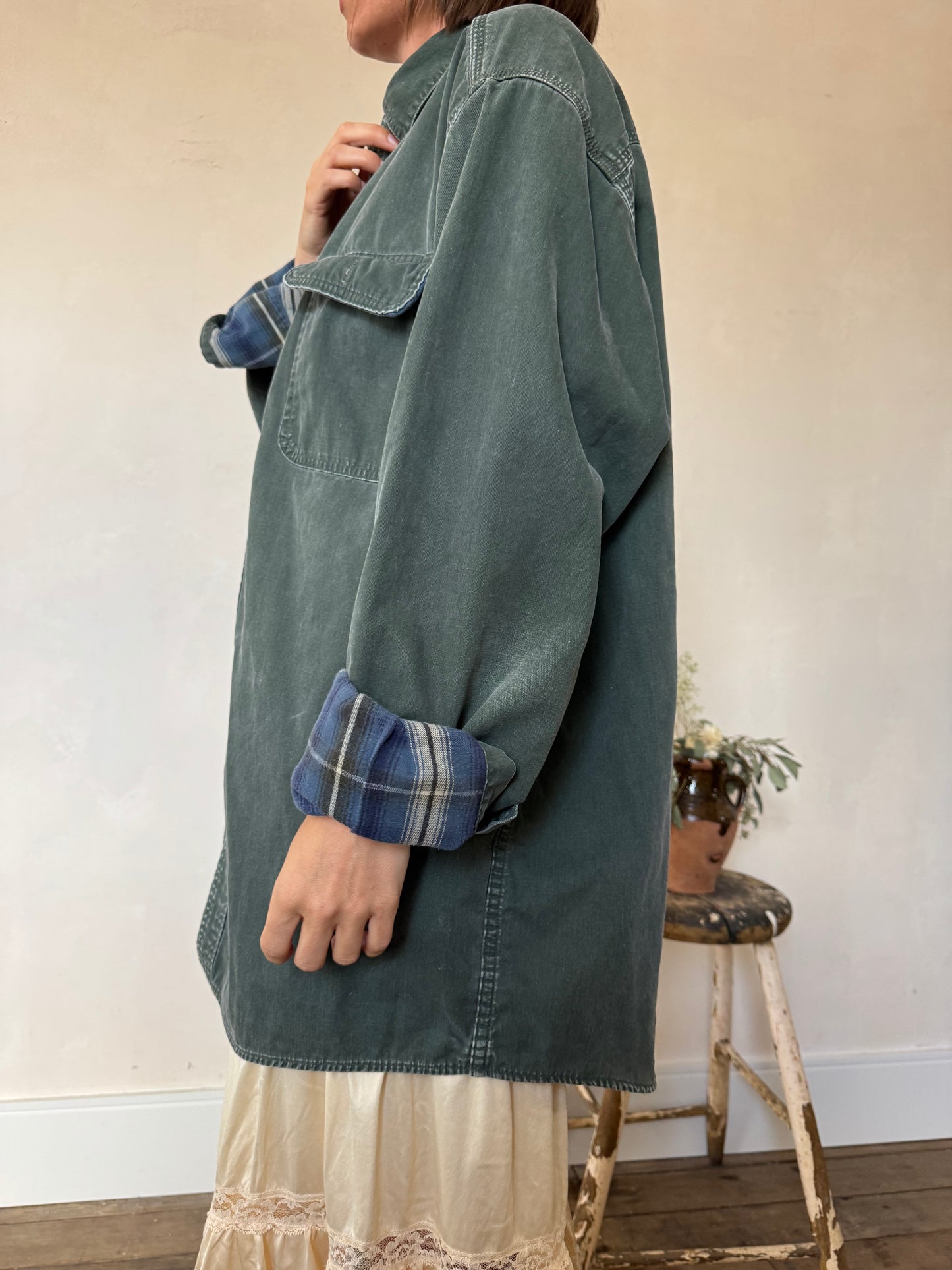 LL Bean Flannel Lined Button Up