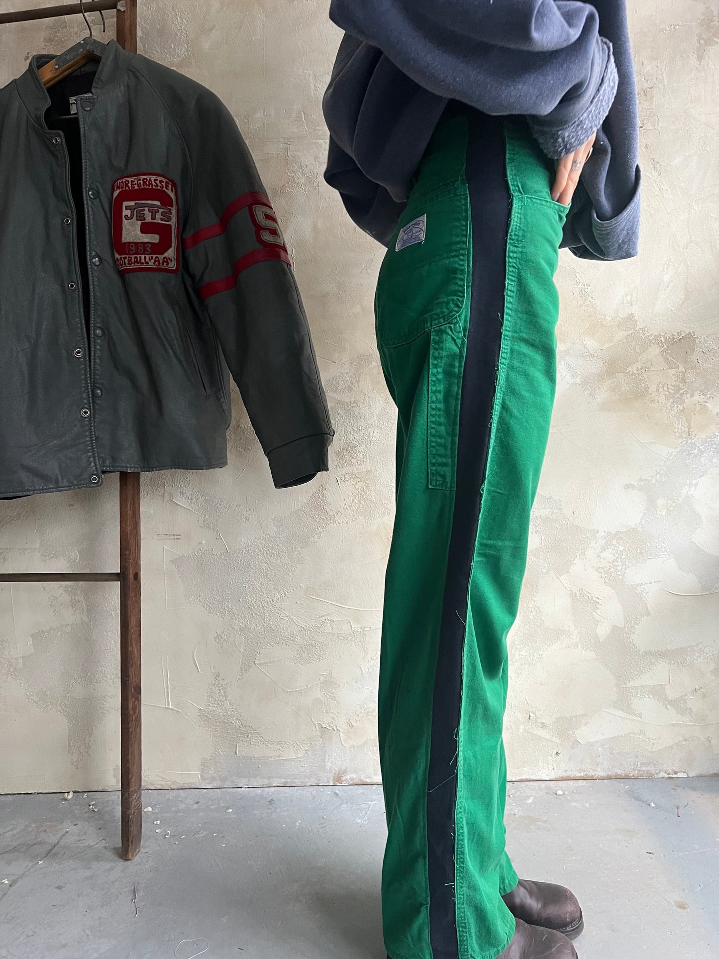 Reworked Green Wrangler Painter Pants