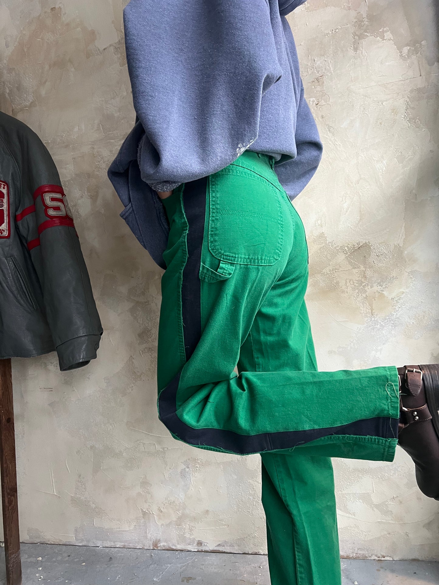 Reworked Green Wrangler Painter Pants