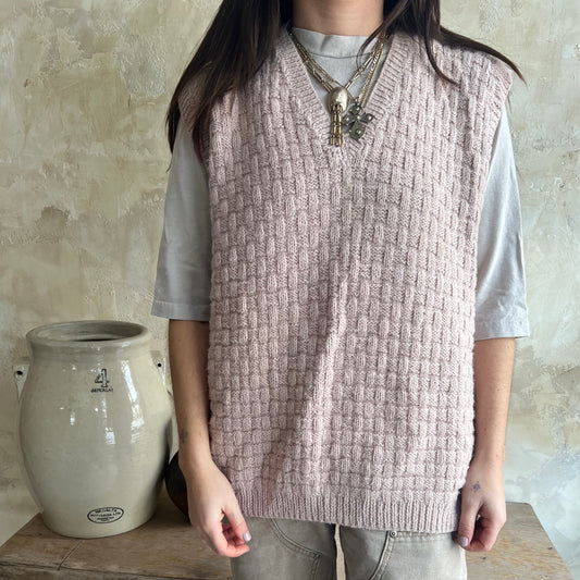 Blush Knit Vest