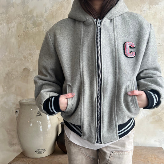 Grey Varsity Jacket