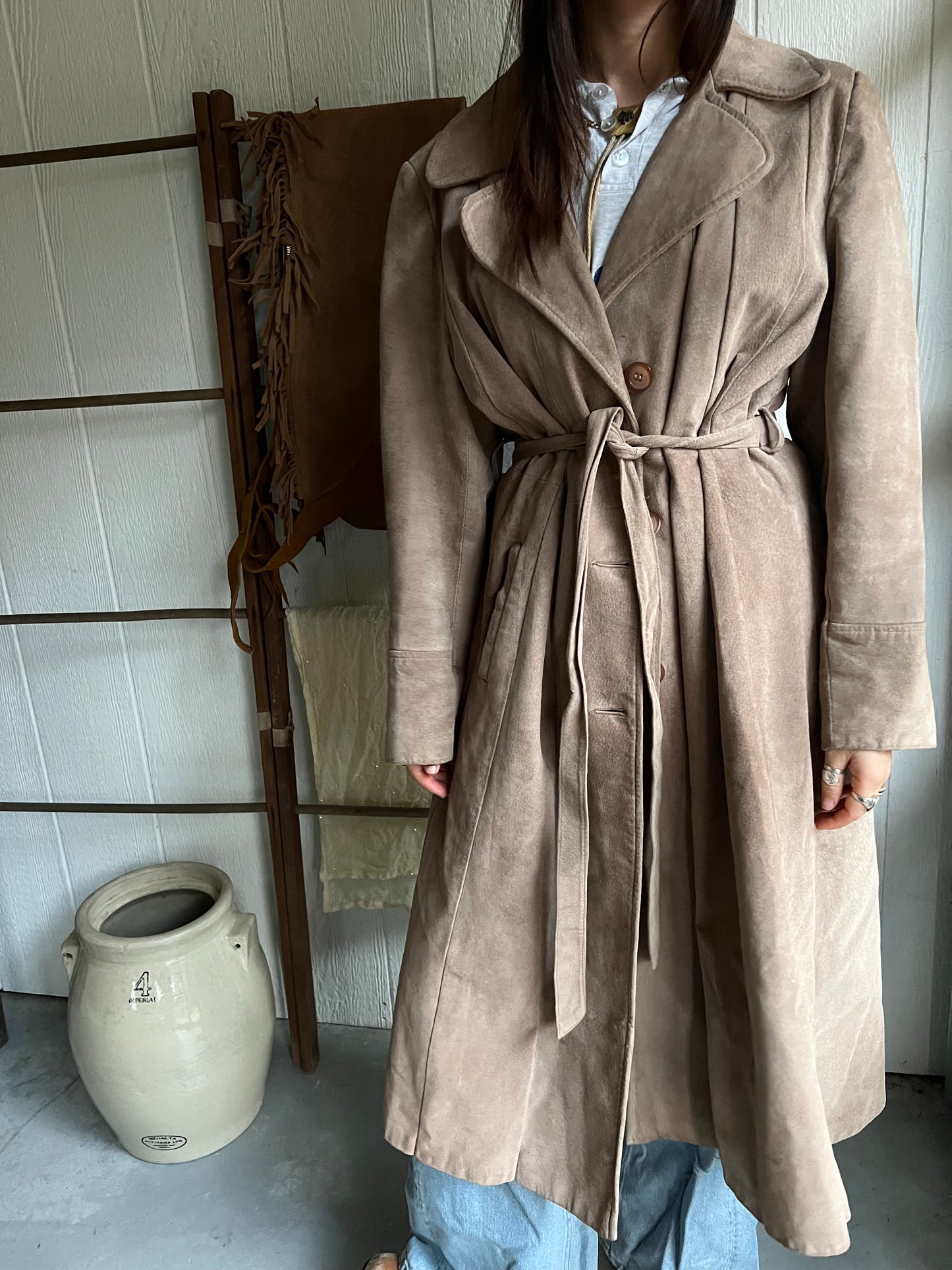 Leather Trench Coat