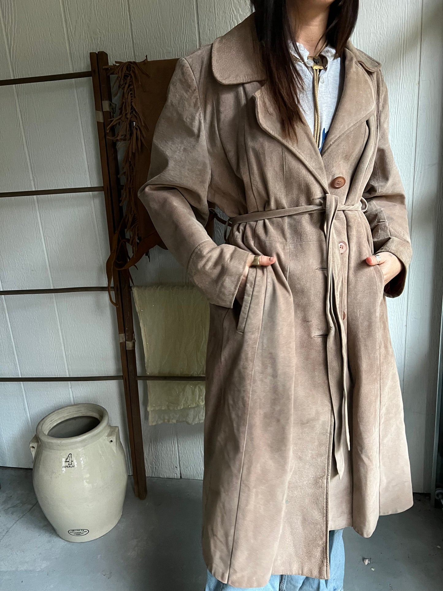 Leather Trench Coat