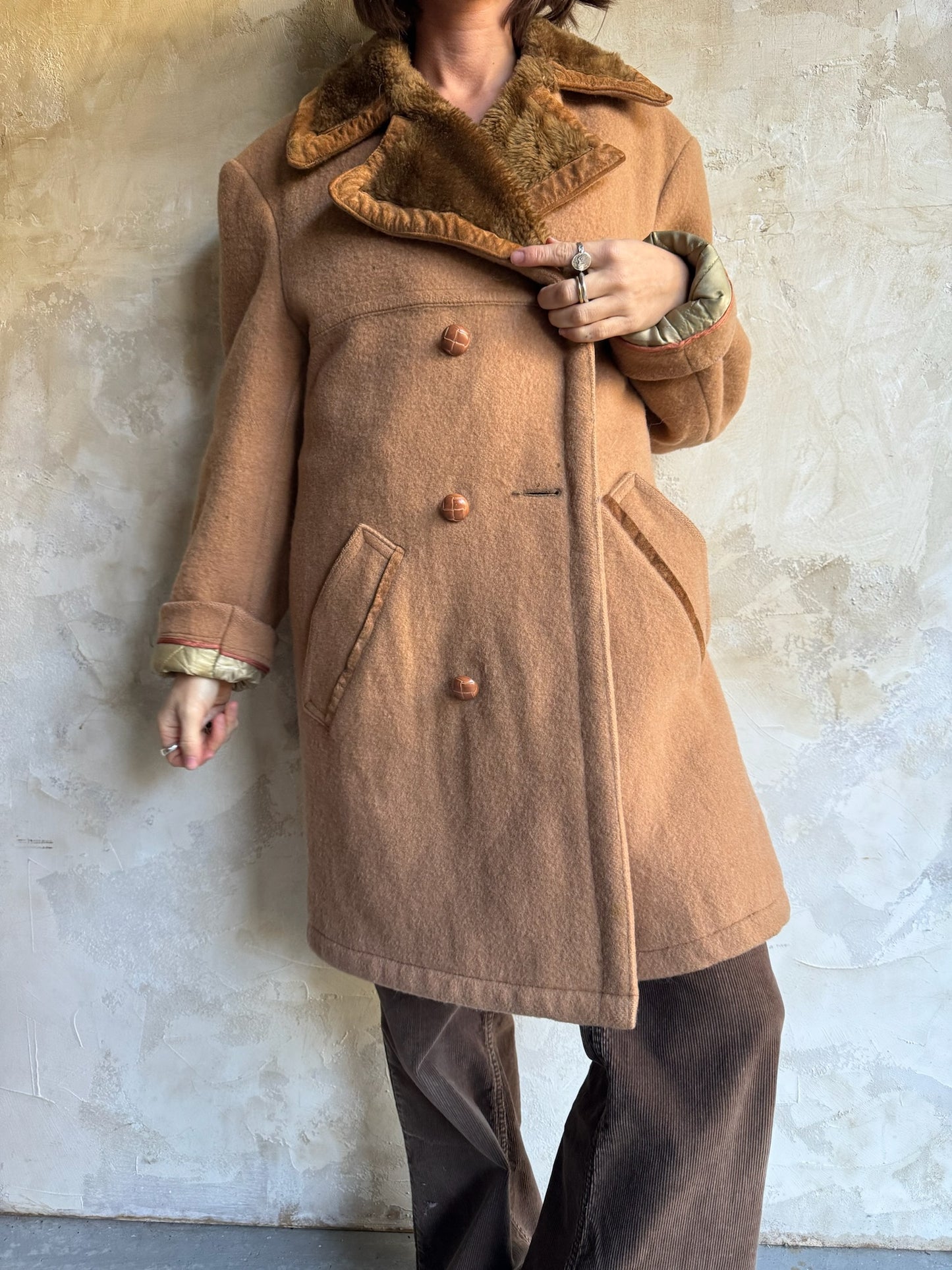 Hudson's Bay Tan Wool Coat