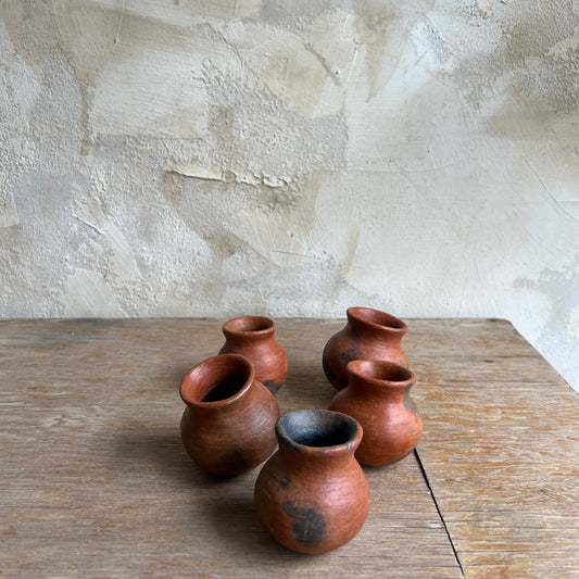 Mini Smokey Red Clay Vessels