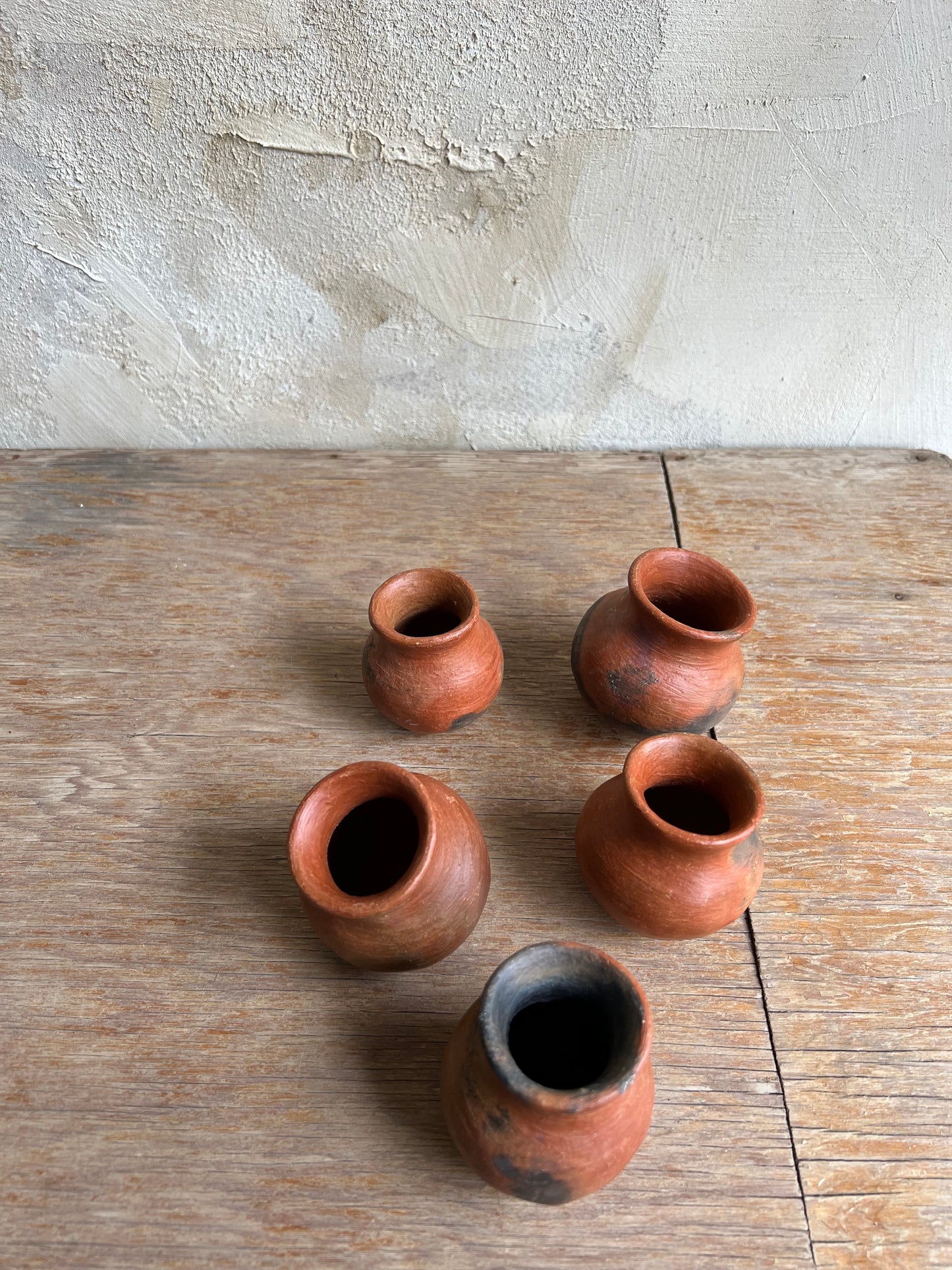 Mini Smokey Red Clay Vessels