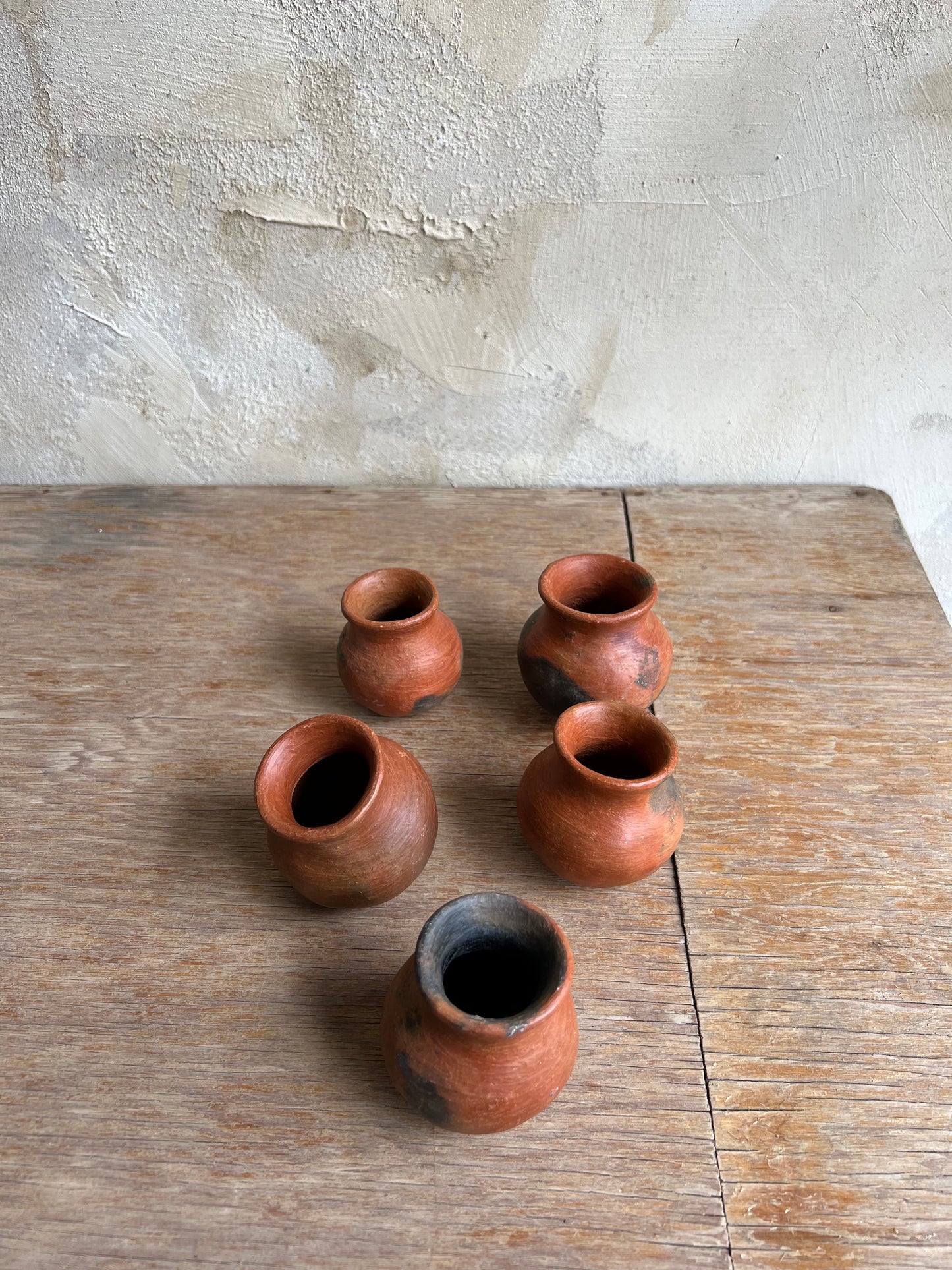 Mini Smokey Red Clay Vessels