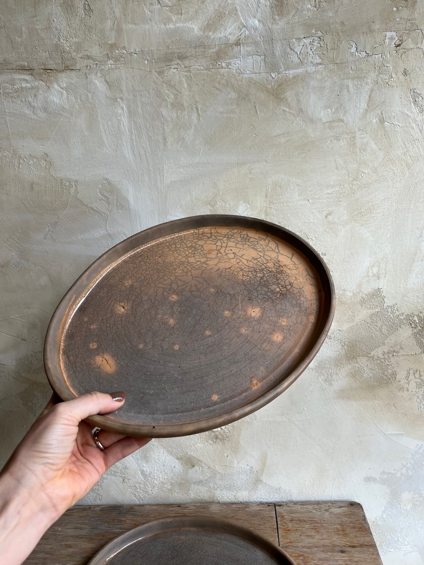 Smokey Glazed Serving Plates