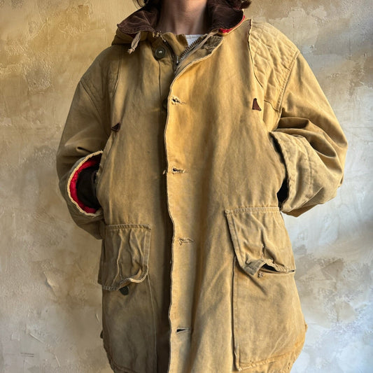 Vintage Khaki Fishermans Jacket