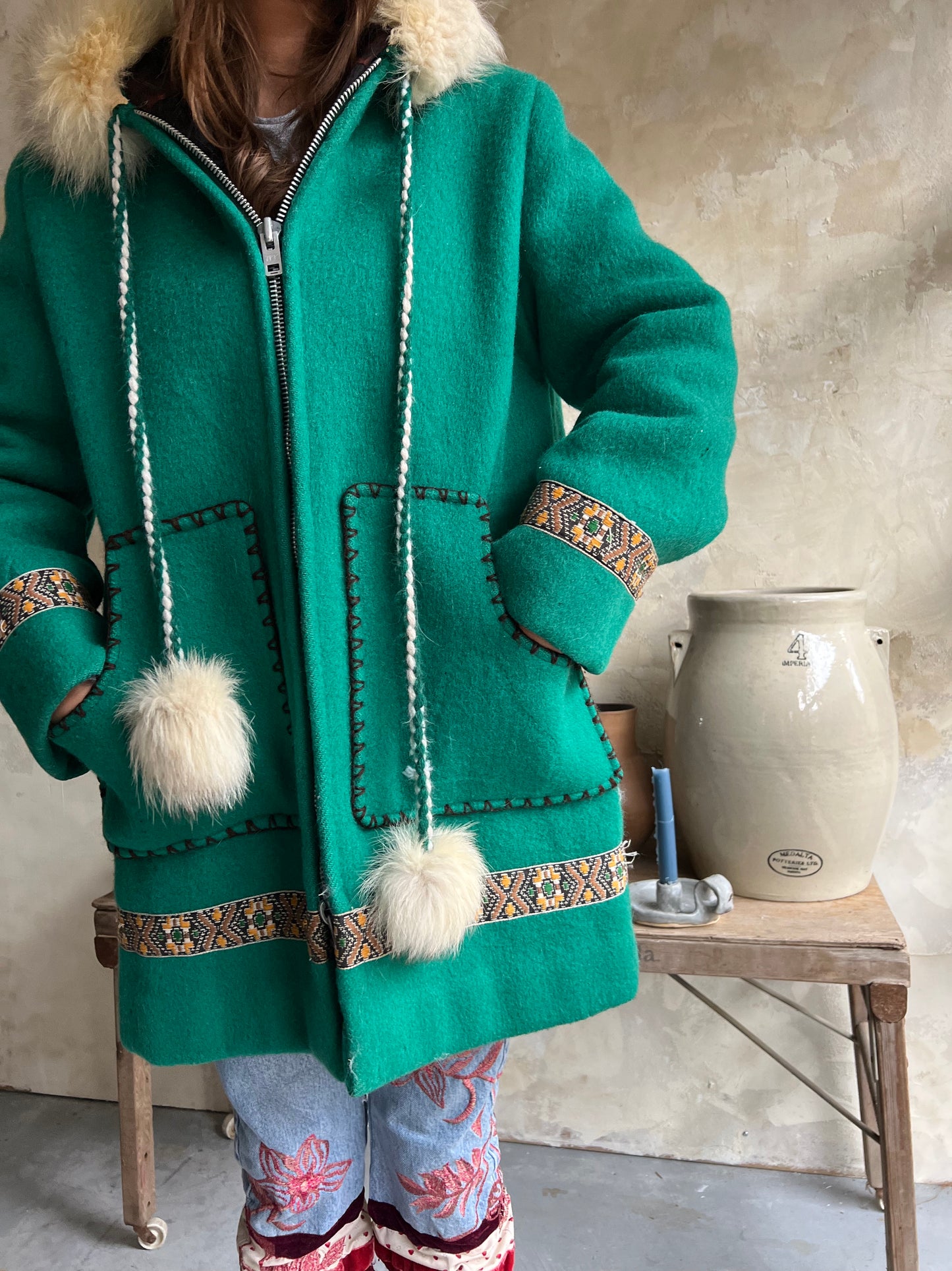 Emerald Green Wool Jacket