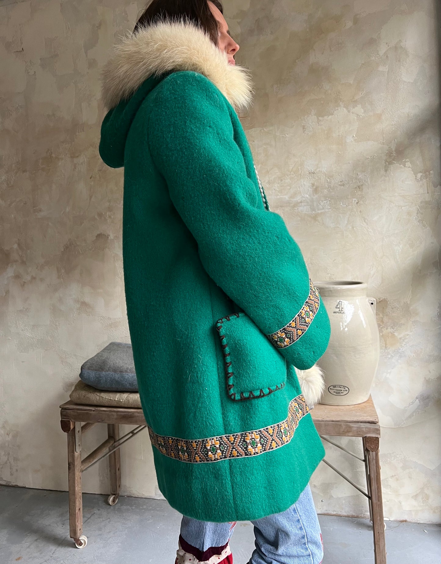 Emerald Green Wool Jacket