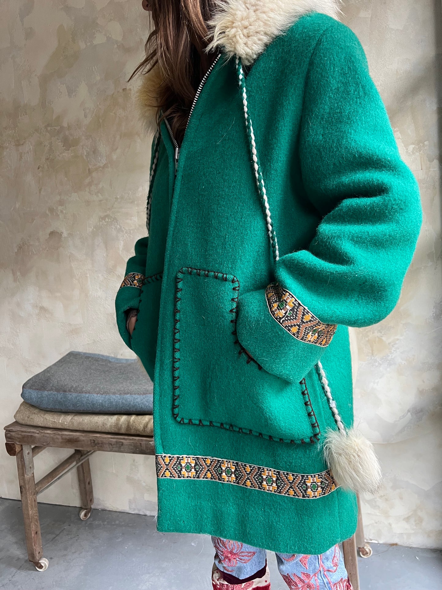 Emerald Green Wool Jacket