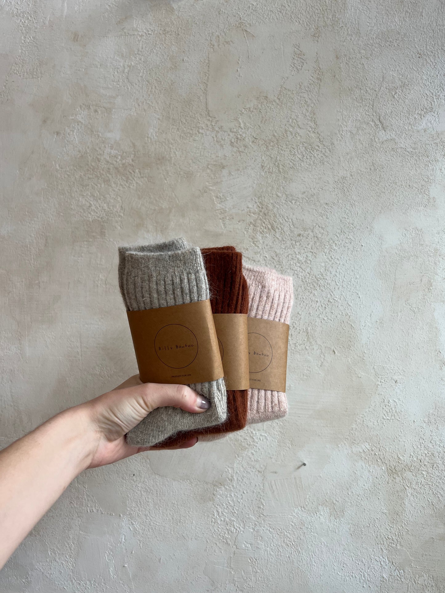 Angora Cabin Socks by Billy Bamboo