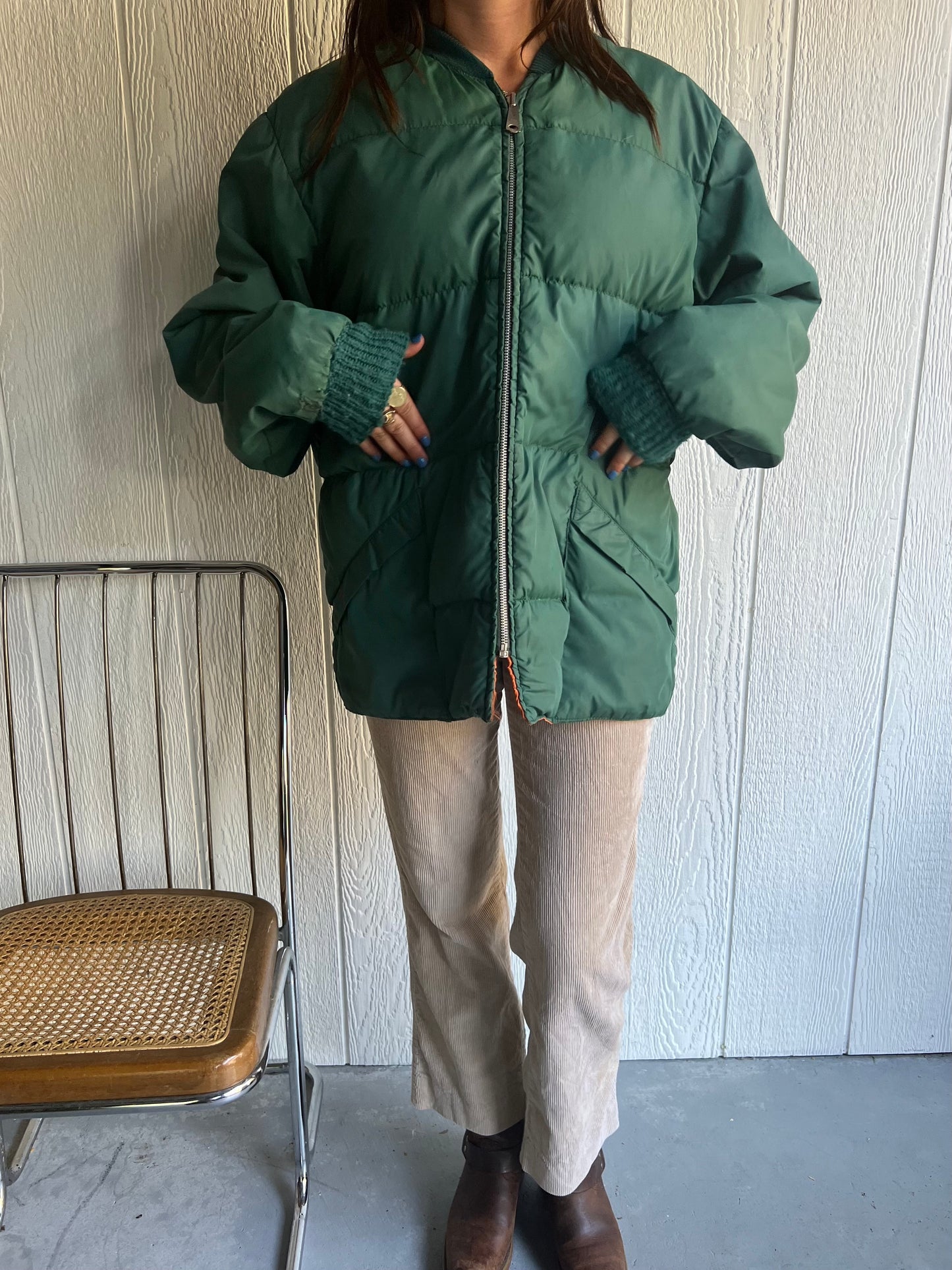 Forest Green Puffer Jacket