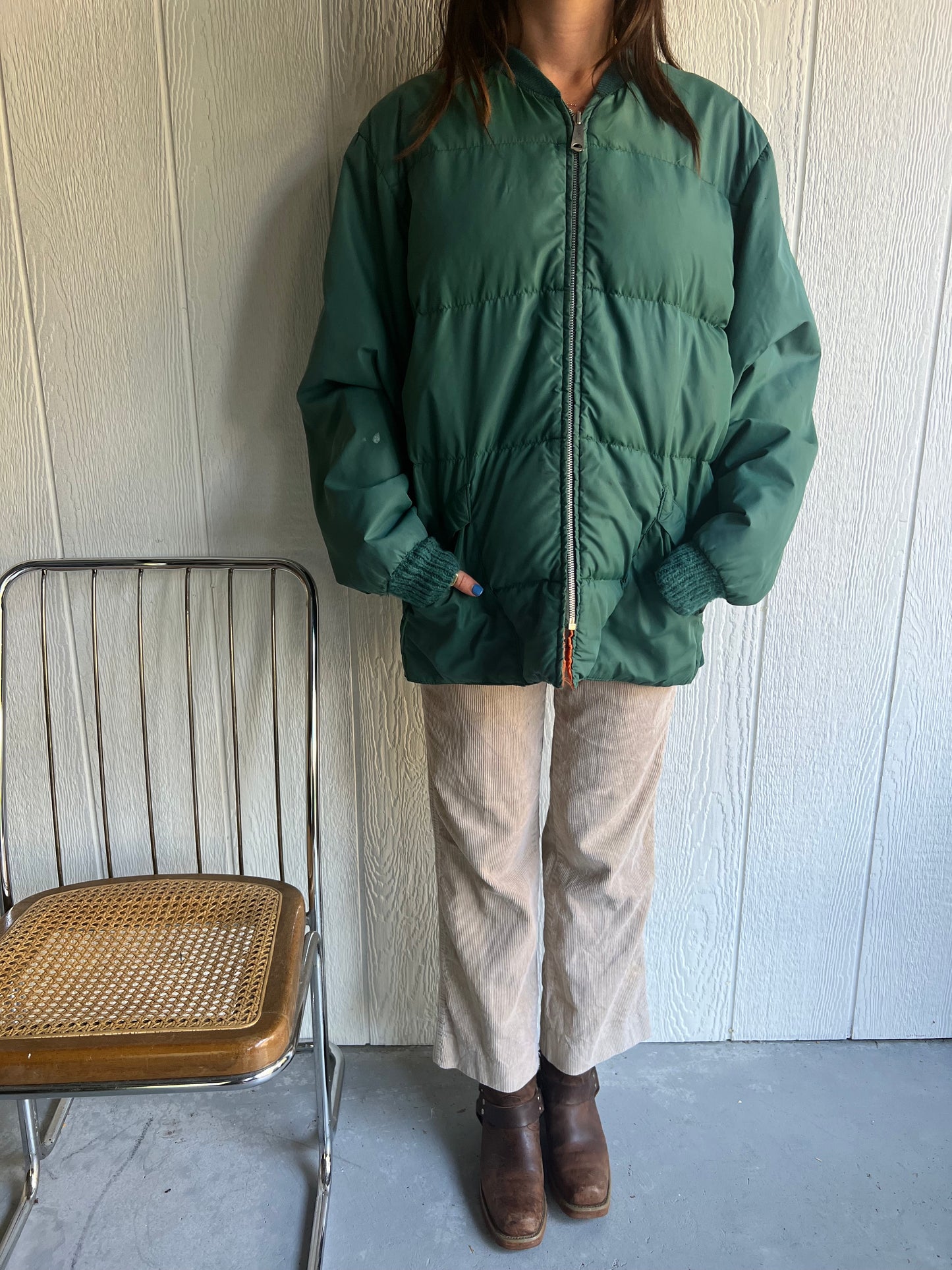 Forest Green Puffer Jacket