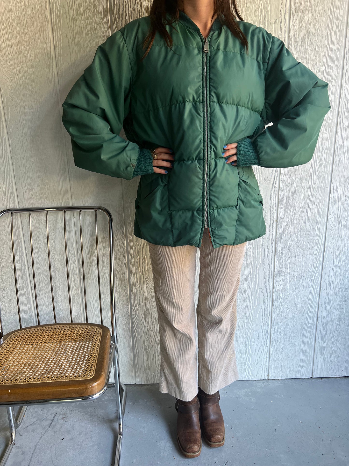 Forest Green Puffer Jacket