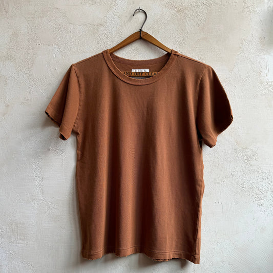 Organic Cotton Vintage Boy Tee in Copper by Le Bon Shoppe