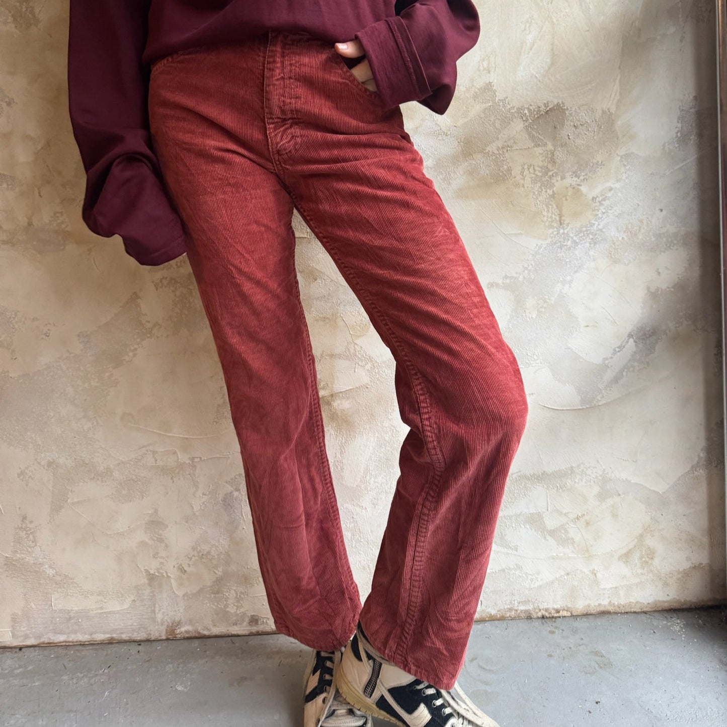 Rust Corduroy Pants