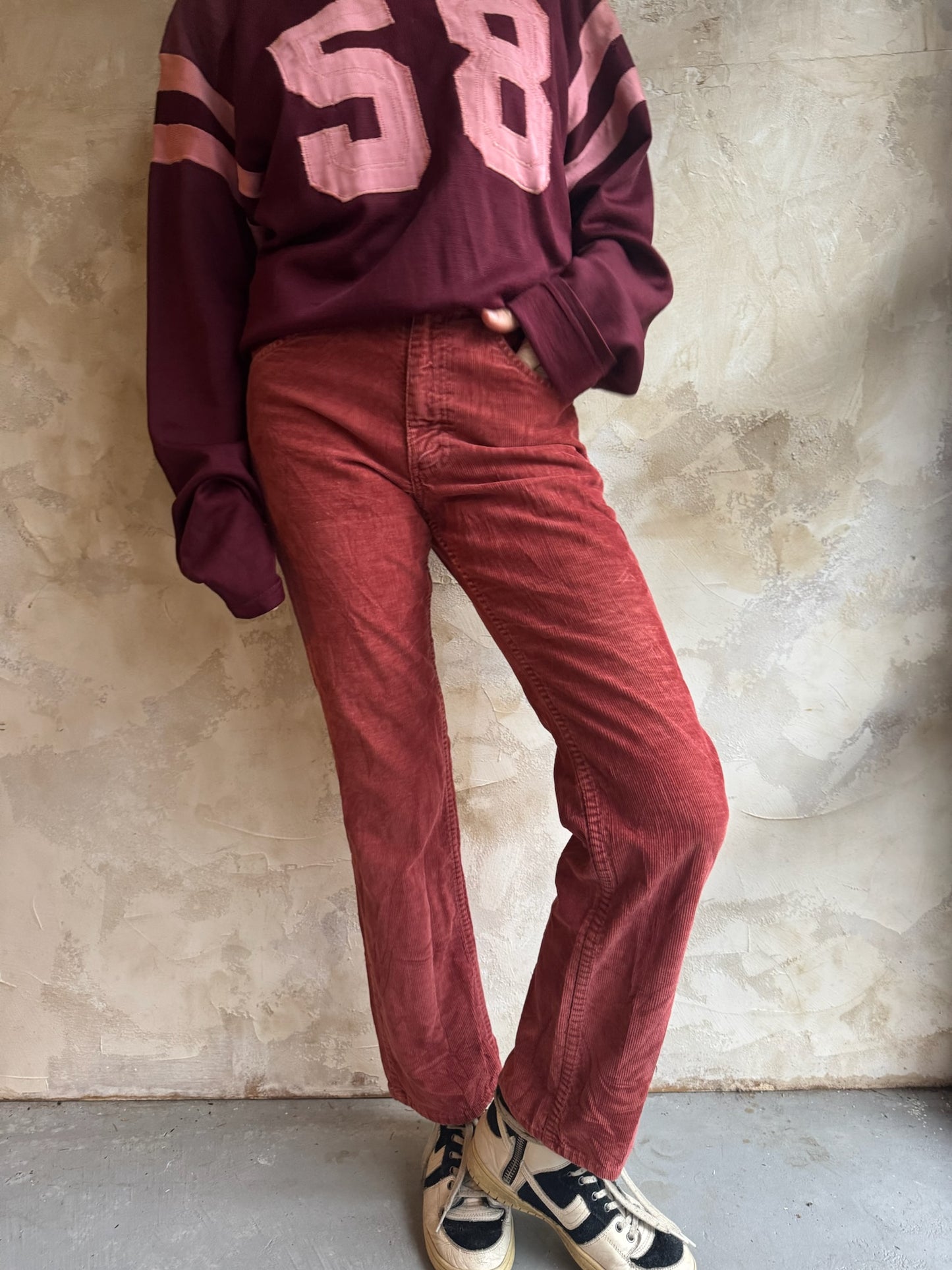 Rust Corduroy Pants