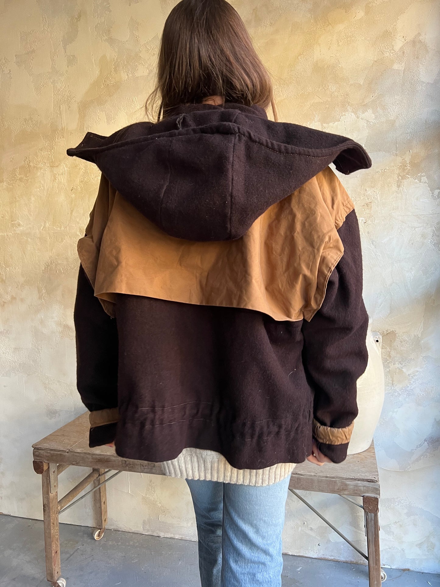 Felted Wool Pullover Jacket