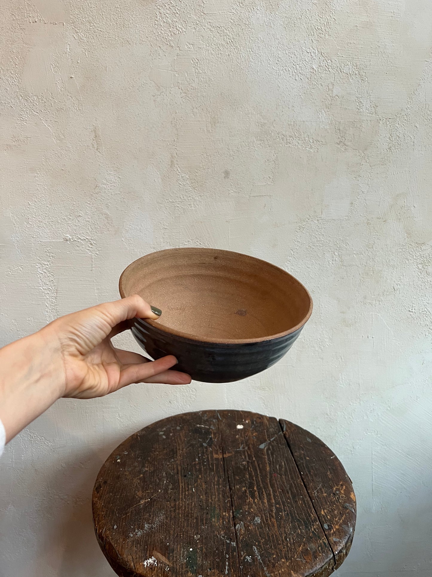 Handmade Blue Ceramic Bowl