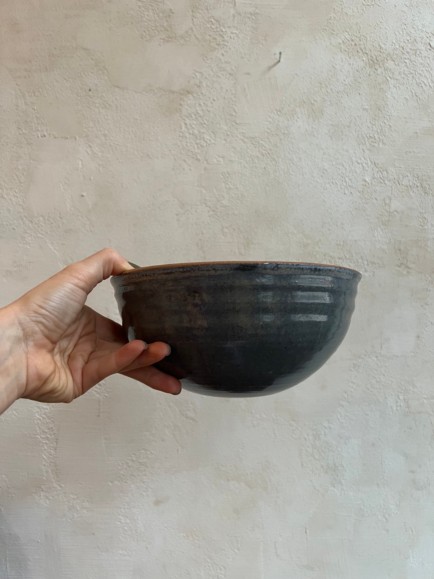 Handmade Blue Ceramic Bowl