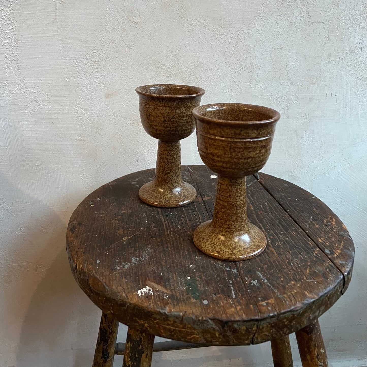 Speckled Ceramic Goblet Set