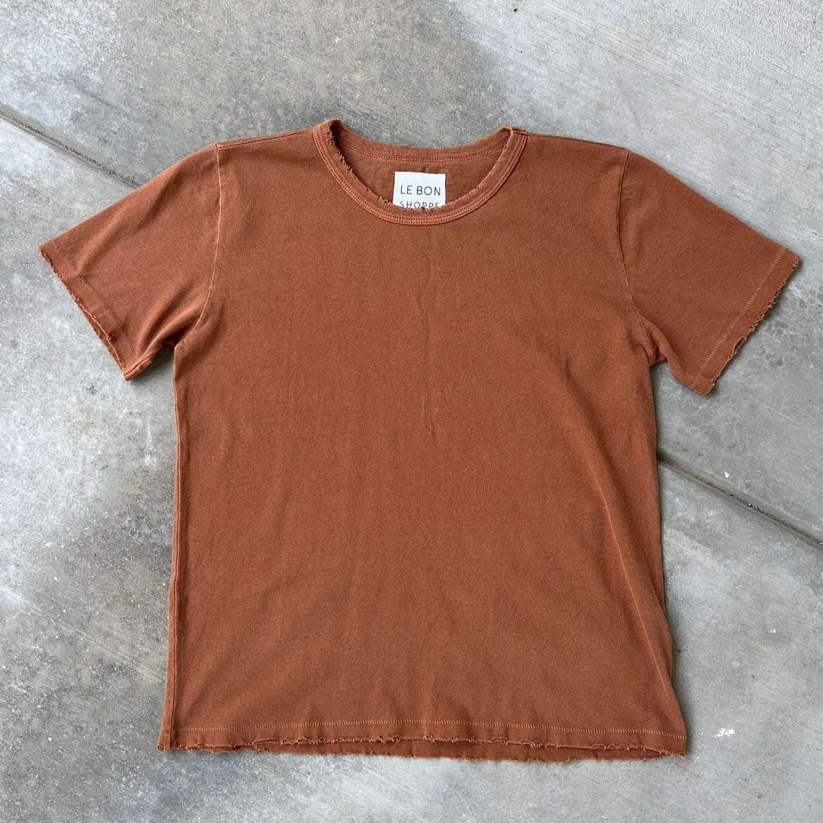 Organic Cotton Vintage Boy Tee in Copper by Le Bon Shoppe